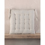 Μαξιλάρι για Καρέκλα Κουζίνας (40x40) Rythmos Trype Μπεζ Ριγέ