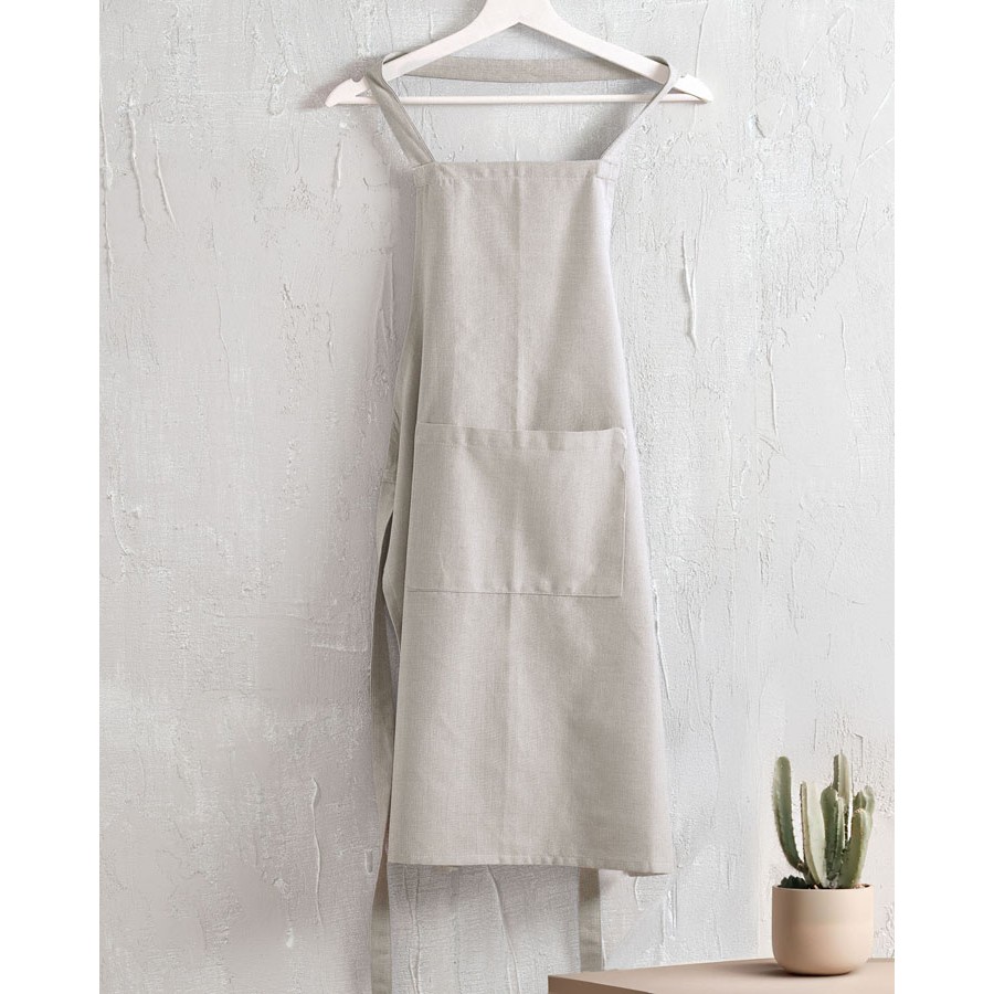 Ποδιά Κουζίνας Ολόσωμη (60x85) Βαμβακερή Rythmos Daily Sand (Άμμου)