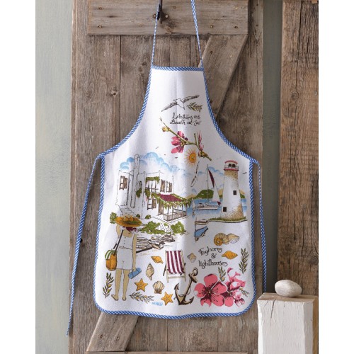 Ποδιά Κουζίνας Ολόσωμη (50x70) Αδιάβροχη Rythmos Lighthouse