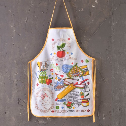 Ποδιά Κουζίνας Ολόσωμη (50x70) Αδιάβροχη Rythmos Retro