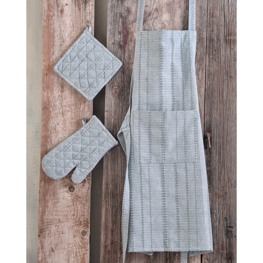 Σετ 3 τεμαχίων Κουζίνας (Ποδιά|Γάντι|Πιάστρα) Rythmos Calabria