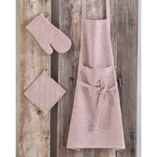 Σετ 3 τεμαχίων Κουζίνας (Ποδιά|Γάντι|Πιάστρα) Rythmos Madden Γκρι