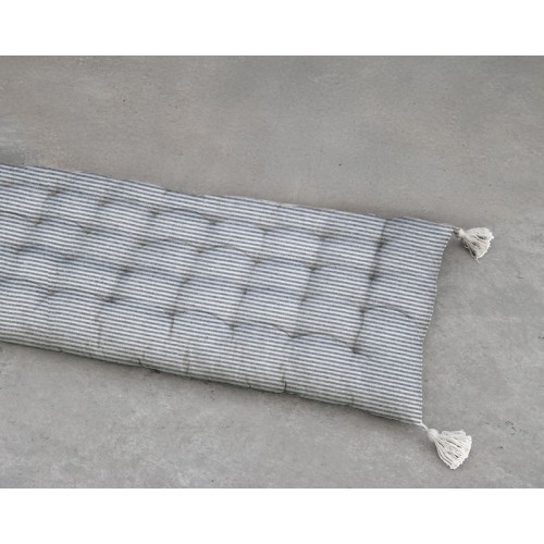 Μαξιλάρι Δαπέδου | Topper Καναπέ (60x120) Rythmos Sonia Γκρι Ρίγες