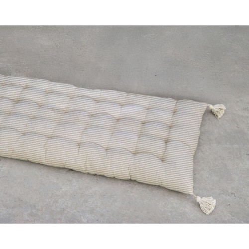 Μαξιλάρι Δαπέδου | Topper Καναπέ (60x120) Rythmos Sonia Μπεζ Ρίγες