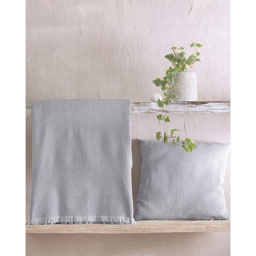 Ριχτάρι για Τετραθέσιο Καναπέ (180x330) Ζακάρ Rythmos Tusca γκρι