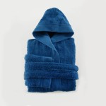 Μπουρνούζι Παιδικό με Κουκούλα (No 6-8) Rythmos Twist Μπλε