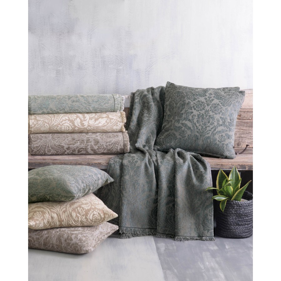 Διακοσμητική Θήκη (40x40) Ζακάρ για μαξιλάρια φιγούρας Rythmos Vilano Καφέ