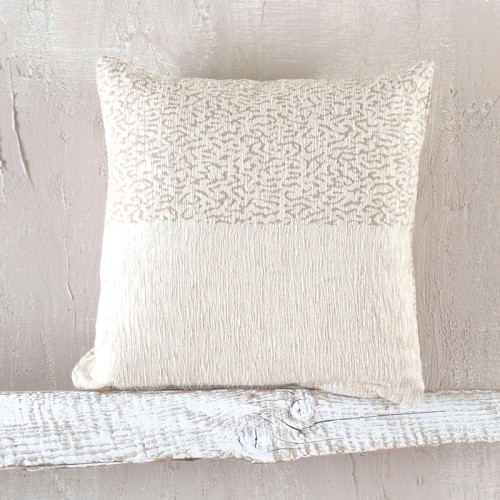 Διακοσμητική Θήκη (40x40) Ζακάρ για μαξιλάρια φιγούρας Rythmos Vivir Εκρού