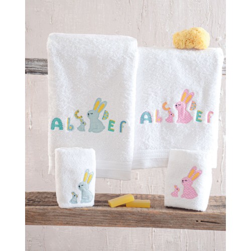 Σετ Πετσέτες 2 τεμαχίων Παιδικές (Χειρός | Λουτρού) Rythmos Miffy ροζ