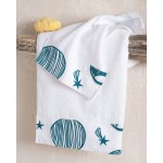 Σετ Πετσέτες 2 τεμαχίων Παιδικές με φάσα (Χειρός | Λουτρού) Rythmos Saturn λευκό