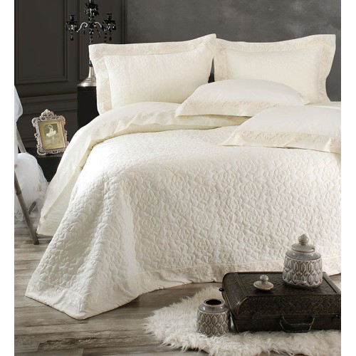 Σετ Κουβερλί 3 τεμ (235x250) Νυφικό Rythmos Wedding Erato Εκρού