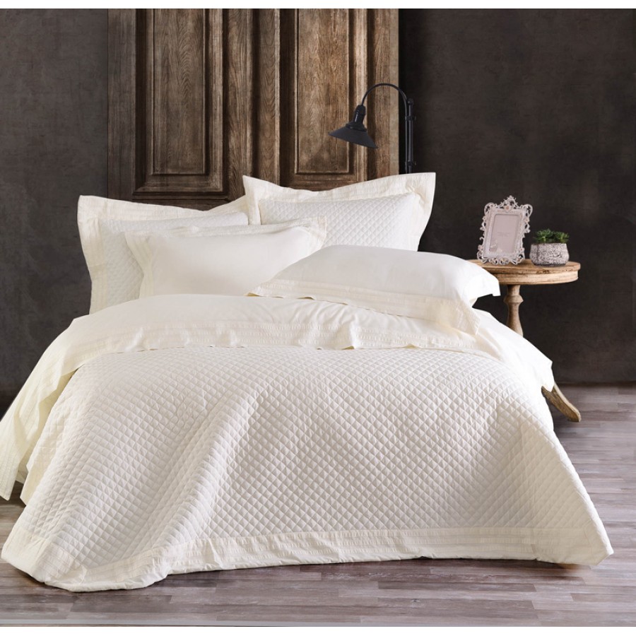 Σετ Κουβερλί 7 τεμ (235x250) Νυφικό Rythmos Wedding Klelia Εκρού