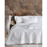 Σετ Κουβερλί 3 τεμ (235x250) Νυφικό Rythmos Wedding Krispa Λευκό