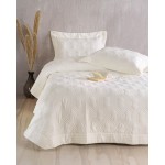Σετ Κουβερλί 3 τεμ (235x250) Νυφικό Rythmos Wedding Reina Εκρού