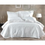 Σετ Κουβερλί 3 τεμ (235x250) Νυφικό Rythmos Wedding Tabitha Λευκό