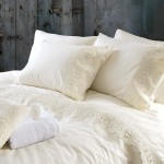 Σετ Σεντόνια 4 τεμ Yπέρδιπλα (230x260) Βαμβακερά Νυφικά Rythmos Wedding Olivine Εκρού