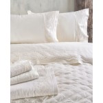 Σετ Σεντόνια 4 τεμ Yπέρδιπλα (230x260) Βαμβακερά Νυφικά Rythmos Wedding Regatta Εκρού