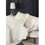 Σετ Σεντόνια 4 τεμ Yπέρδιπλα (230x260) Βαμβακερά Νυφικά Rythmos Wedding Shiraz Εκρού