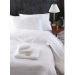 Σετ Σεντόνια 4 τεμ Yπέρδιπλα (230x260) Βαμβακερά Νυφικά Rythmos Wedding Shiraz Λευκό