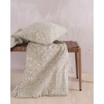 Ριχτάρι για Πολυθρόνα (160x180) Ζακάρ Σενίλ Rythmos Wonder Μπεζ