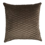 Διακοσμητική Μαξιλαροθήκη Φιγούρας (45x45) Βελούδο Ανάγλυφο Newhome 0668 Καφέ