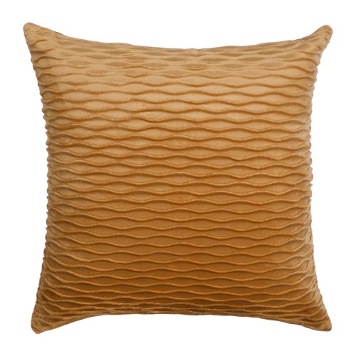 Διακοσμητική Μαξιλαροθήκη Φιγούρας (45x45) Βελούδο Ανάγλυφο Newhome 0668 Χρυσό