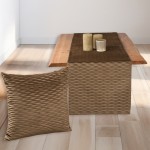 Τραβέρσα Βελούδο Ανάγλυφη (40x170) Μονόχρωμη Newhome 0668 Elephant