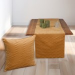 Καρέ Βελούδο Ανάγλυφο (100x100) Μονόχρωμο Newhome 0668 Χρυσό