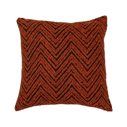 Διακοσμητική Μαξιλαροθήκη Φιγούρας (45x45) Σενίλ Ζακάρ Newhome 110500 κεραμιδί