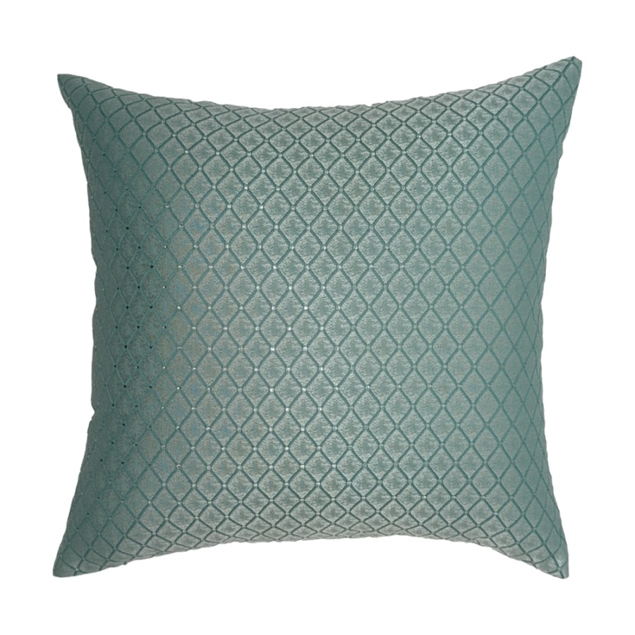 Διακοσμητική Μαξιλαροθήκη Φιγούρας (45x45) Σατέν Ζακάρ Newhome 600900 μέντα