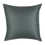 Διακοσμητική Μαξιλαροθήκη Φιγούρας (45x45) Σατέν Ζακάρ Newhome 600900 πετρόλ