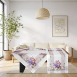 Πασχαλινό Καρέ (85x85) Τυπωτό Newhome 49190 Κουνελάκι με Λεβάντες