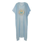 Καφτάνια Παραλίας Μακριά (One Size) Βαμβακερά Κεντημένα Newhome L-105 Μάτι