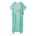 Καφτάνια Παραλίας Μακριά (One Size) Βαμβακερά Κεντημένα Newhome L-106 Μάτι