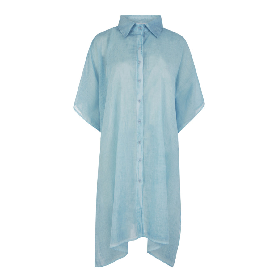 Πουκαμίσα (One Size) Βαμβακερή Κεντημένη Newhome B204 Μάτι