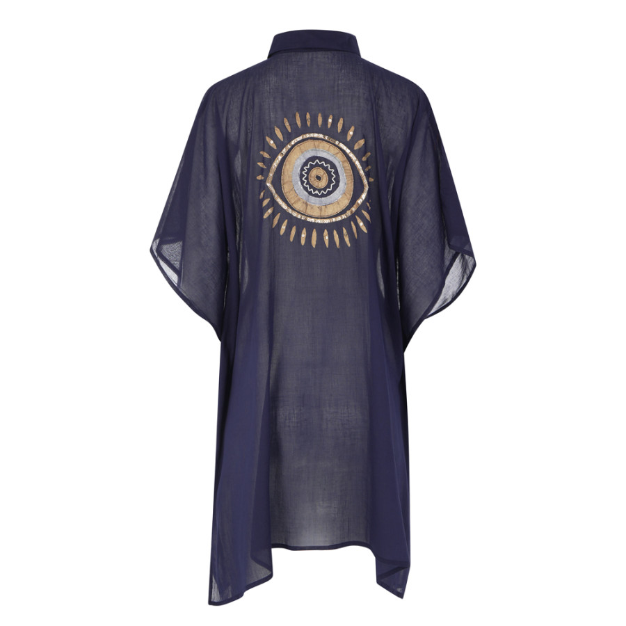 Πουκαμίσα (One Size) Βαμβακερή Κεντημένη Newhome B205 Μάτι