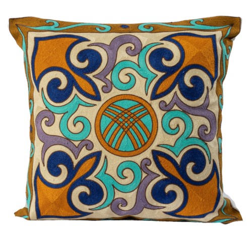 Διακοσμητική Μαξιλαροθήκη Φιγούρας (45x45) Αλυσιδοβελονιά Newhome 120198