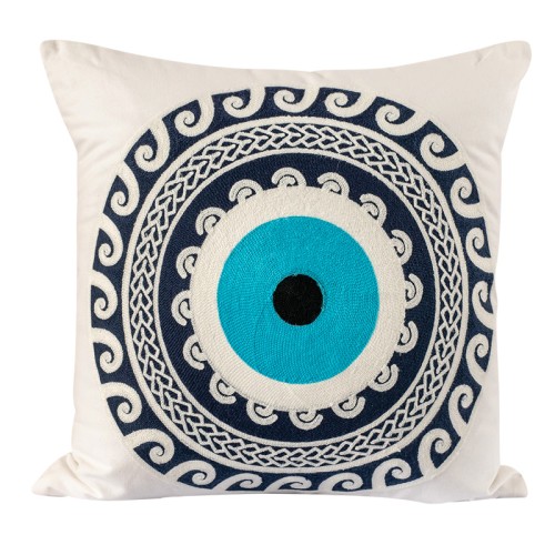 Διακοσμητική Μαξιλαροθήκη Φιγούρας (45x45) Αλυσιδοβελονιά Newhome 120257