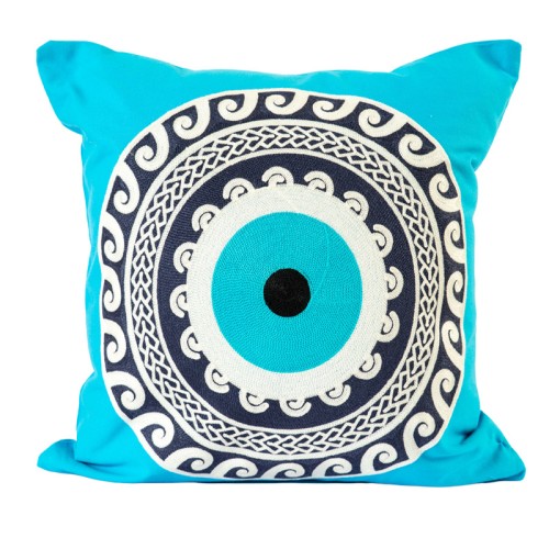 Διακοσμητική Μαξιλαροθήκη Φιγούρας (45x45) Αλυσιδοβελονιά Newhome 120258