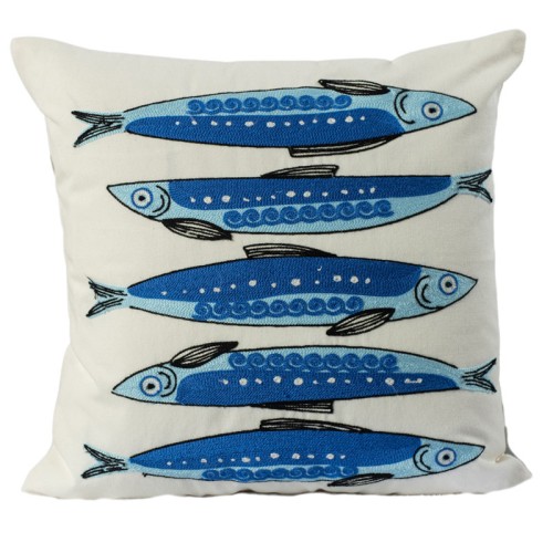 Διακοσμητική Μαξιλαροθήκη Φιγούρας (45x45) Αλυσιδοβελονιά Newhome 120276