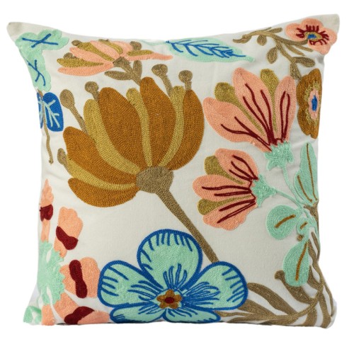 Διακοσμητική Μαξιλαροθήκη Φιγούρας (45x45) Αλυσιδοβελονιά Newhome 120738