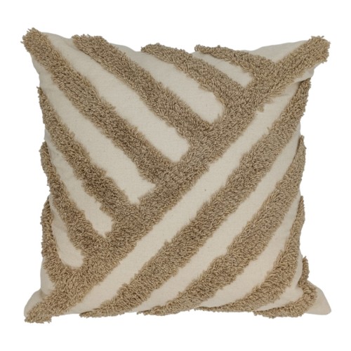 Διακοσμητική Μαξιλαροθήκη Φιγούρας (45x45) Newhome 890200 μπεζ