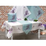 Τραπεζομάντηλο Ροτόντα (Διάμετρος 170εκ)Κεντημένη Με Λεβάντες Newhome 190904 μέντα