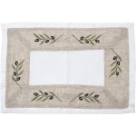 Σουπλά Φαγητού (33x48) με Φάσα με Κέντημα Ελιές Newhome 80284