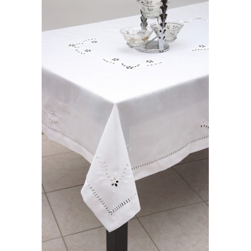 Τραπεζοκαρέ (130x130) Κοφτό Newhome 80338 λευκό