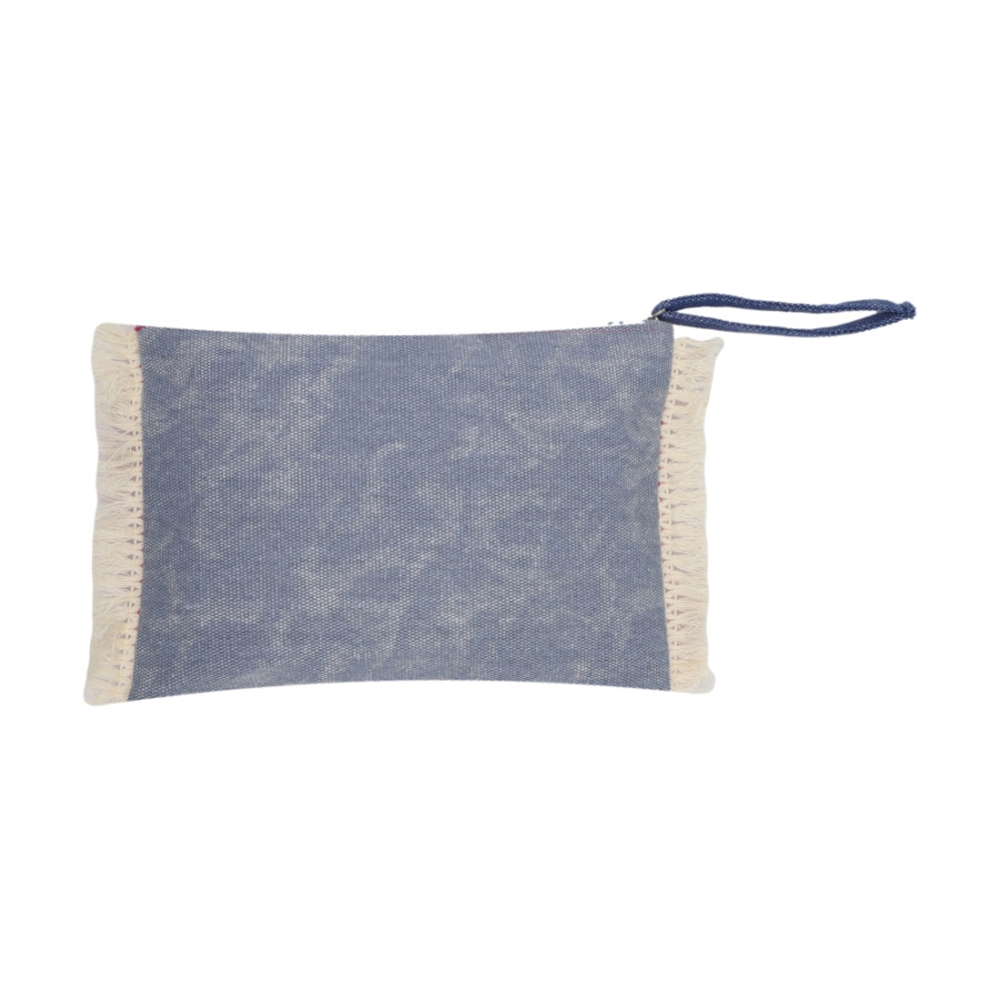 Νεσεσέρ Παραλίας (Small-28x20) με στάμπα και κρόσσια Newhome 370100 Mykonos Φούξια