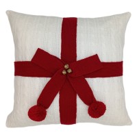 Χριστουγεννιάτικη Διακοσμητική Μαξιλαροθήκη (45x45) Πλεκτή Newhome 2075