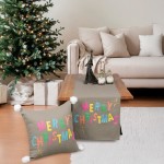 Χριστουγεννιάτικη Τραβέρσα (40x170)  Ζακάρ Με Απλικέ Newhome 90921 Merry Christmas