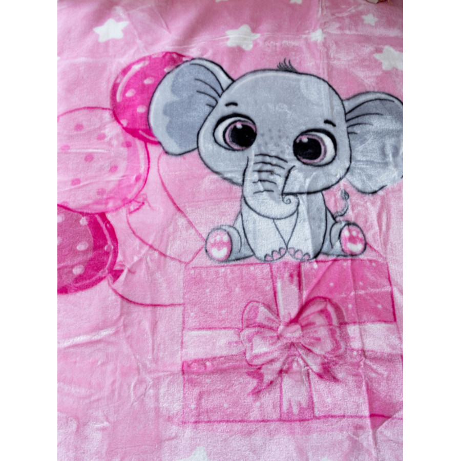 Κουβέρτα Βρεφική Κούνιας (110x140) Βελουτέ Sunshine 1558 Pink