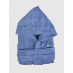 Μπουρνούζι Παιδικό με Κουκούλα (No 12-14) Βαμβακερό Sunshine Eco Blue
